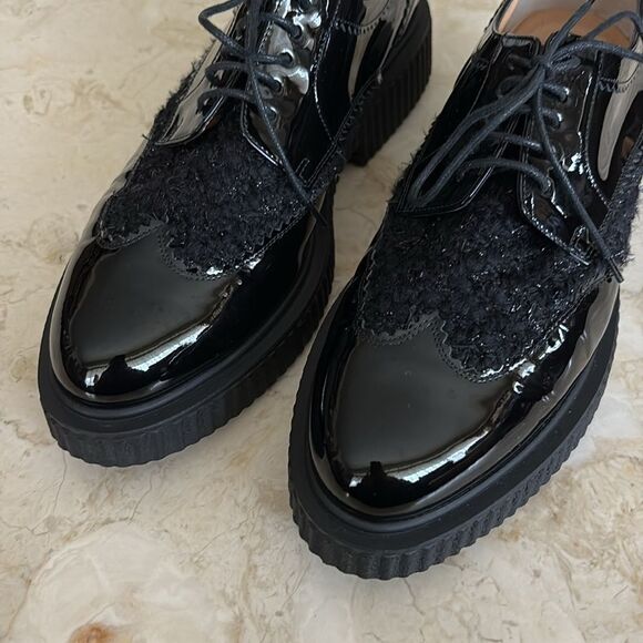 Browns Couture Patent Leather Wingtip Brogues - Picture 9 of 14